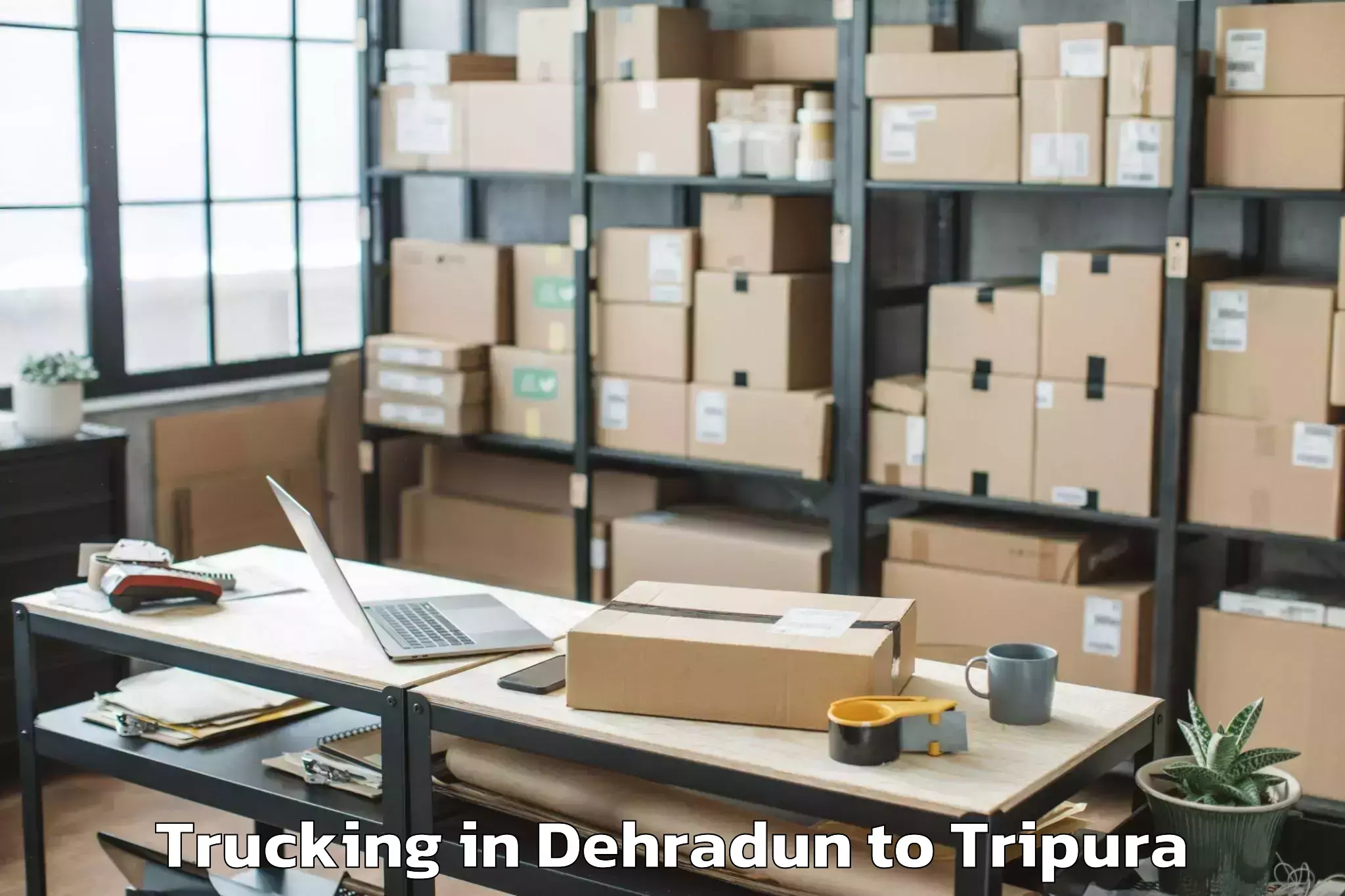 Easy Dehradun to Belonia Trucking Booking